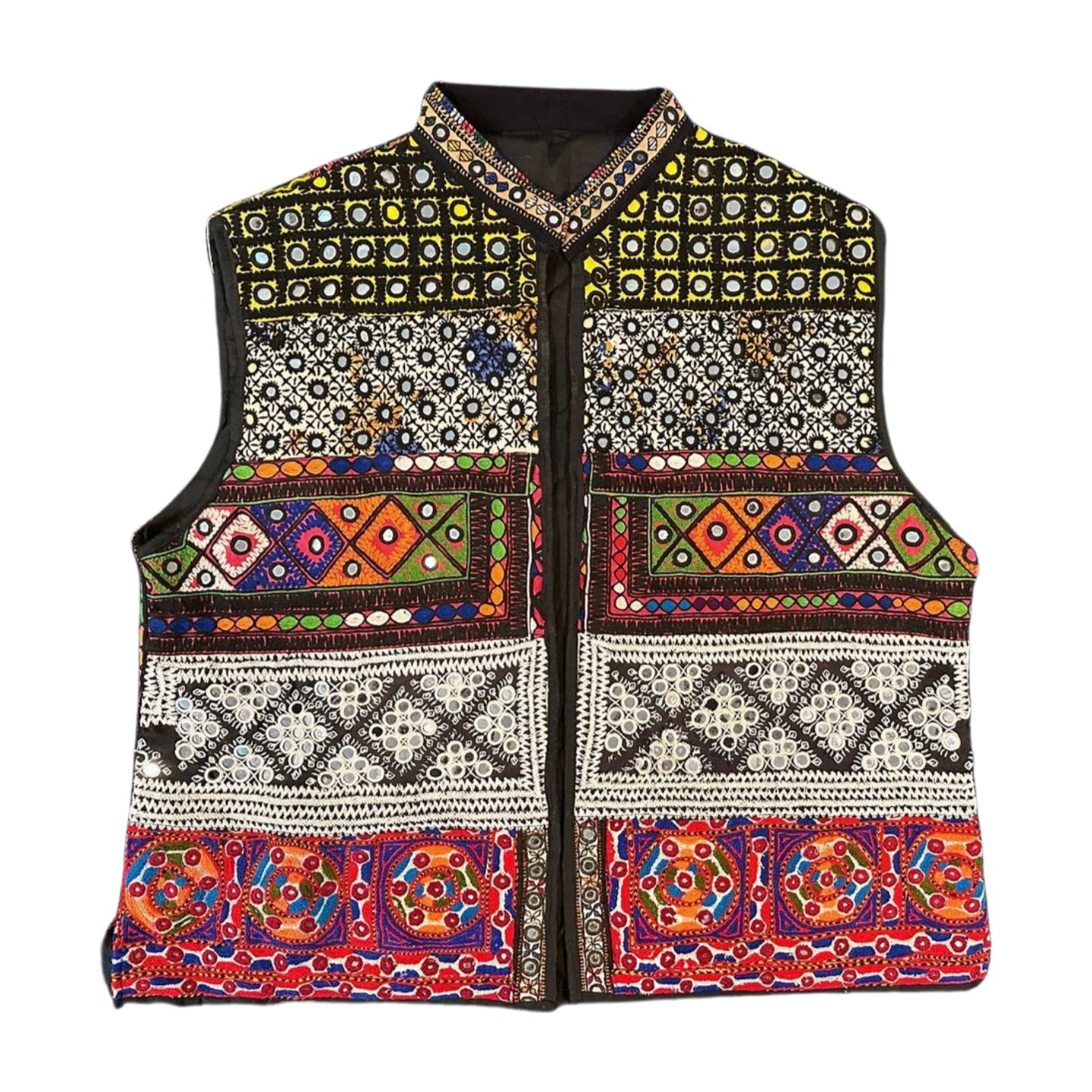 Jor Kari block print vest (Agate)