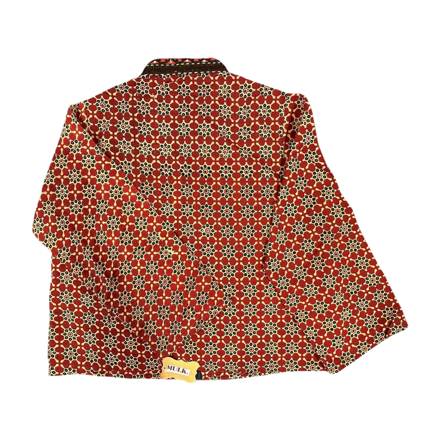 Jor Kari block print jacket (Ruby)