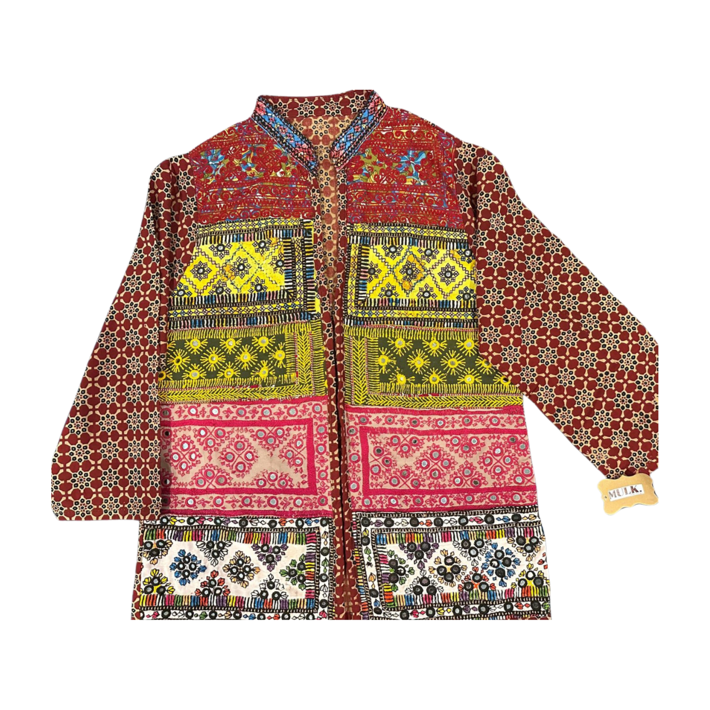 Jor Kari block print jacket (Kunzite)