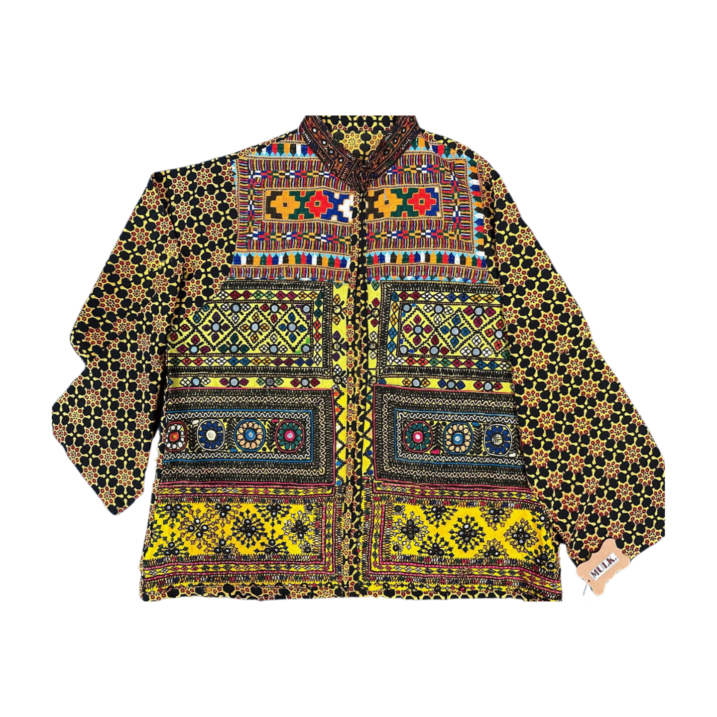 Jor Kari block print jacket (Topaz)