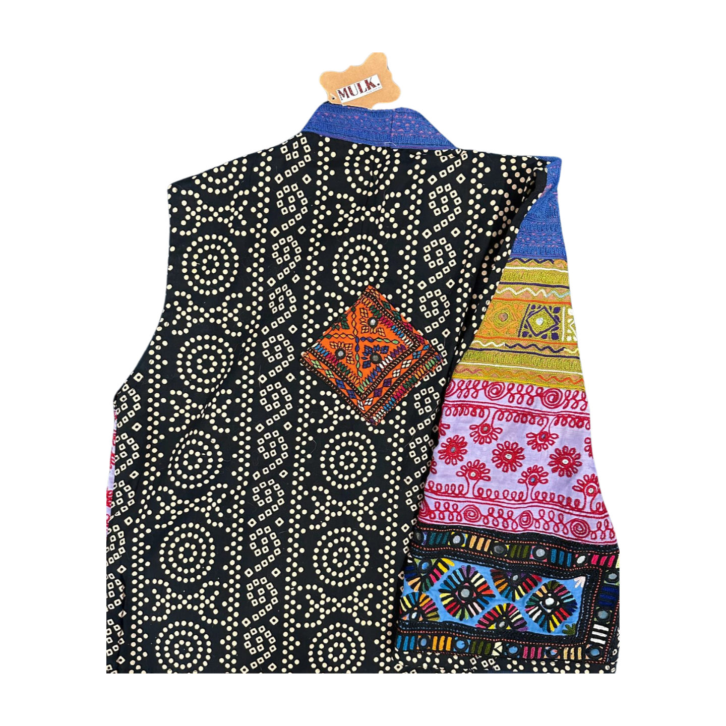 Jor Kari block print vest (Madeira)